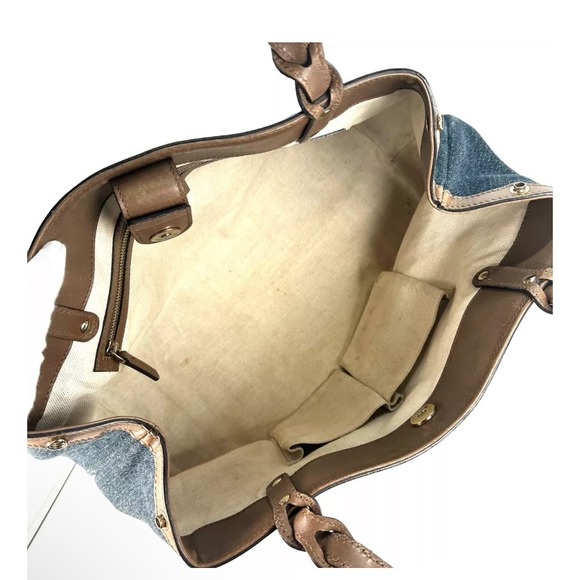 Gucci Denim Logo Tote - Picture 7 of 16